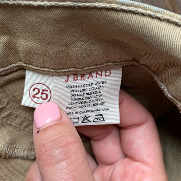 J Brand Khaki Tan Skinny Jeans Made in USA - Picture 7 of 9